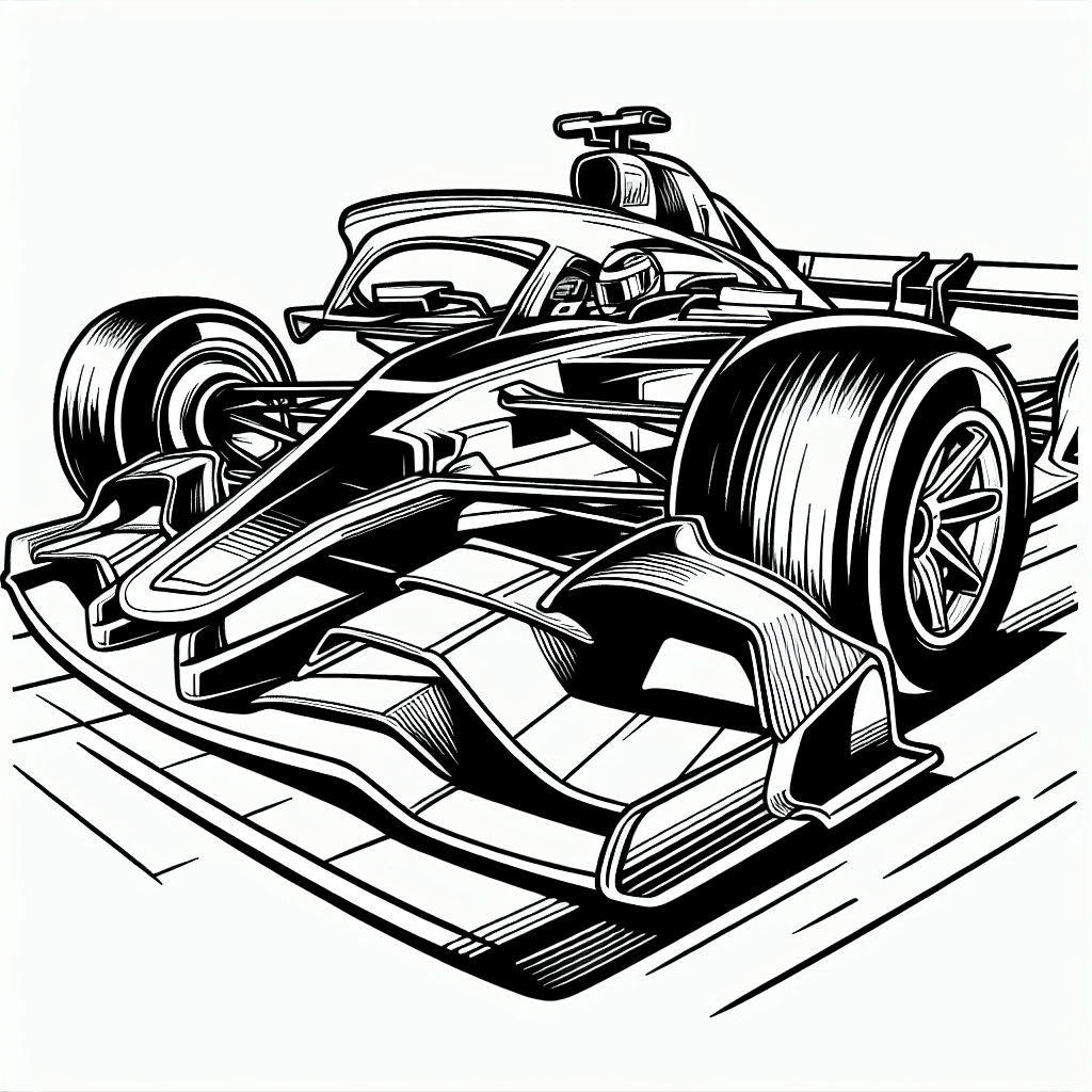 Additional racing car coloring page 1