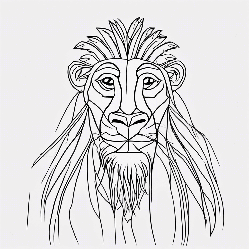 rafiki coloring pages