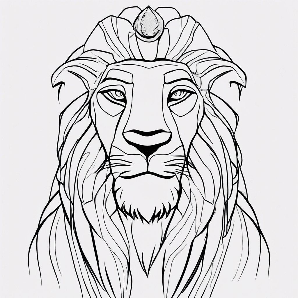 Additional rafiki coloring page 1