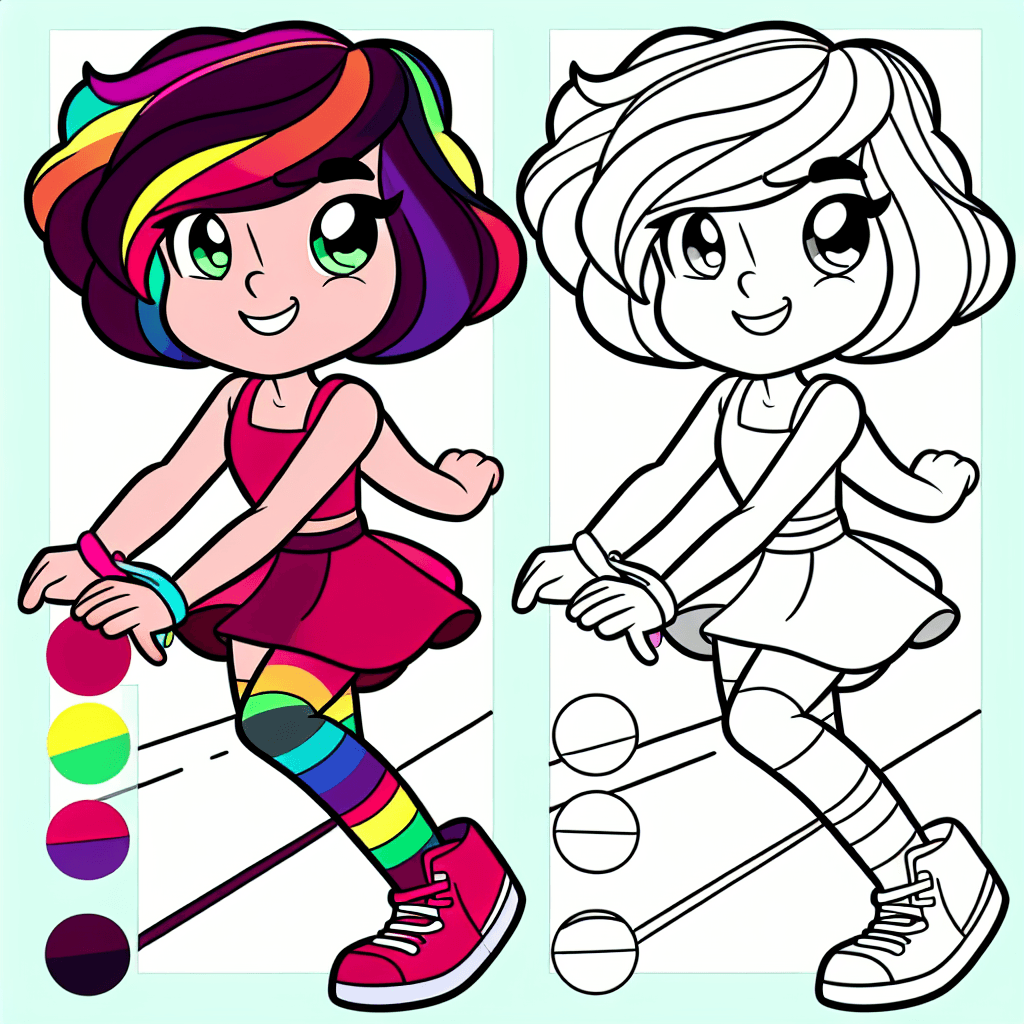 Additional rainbow ruby coloring page 2