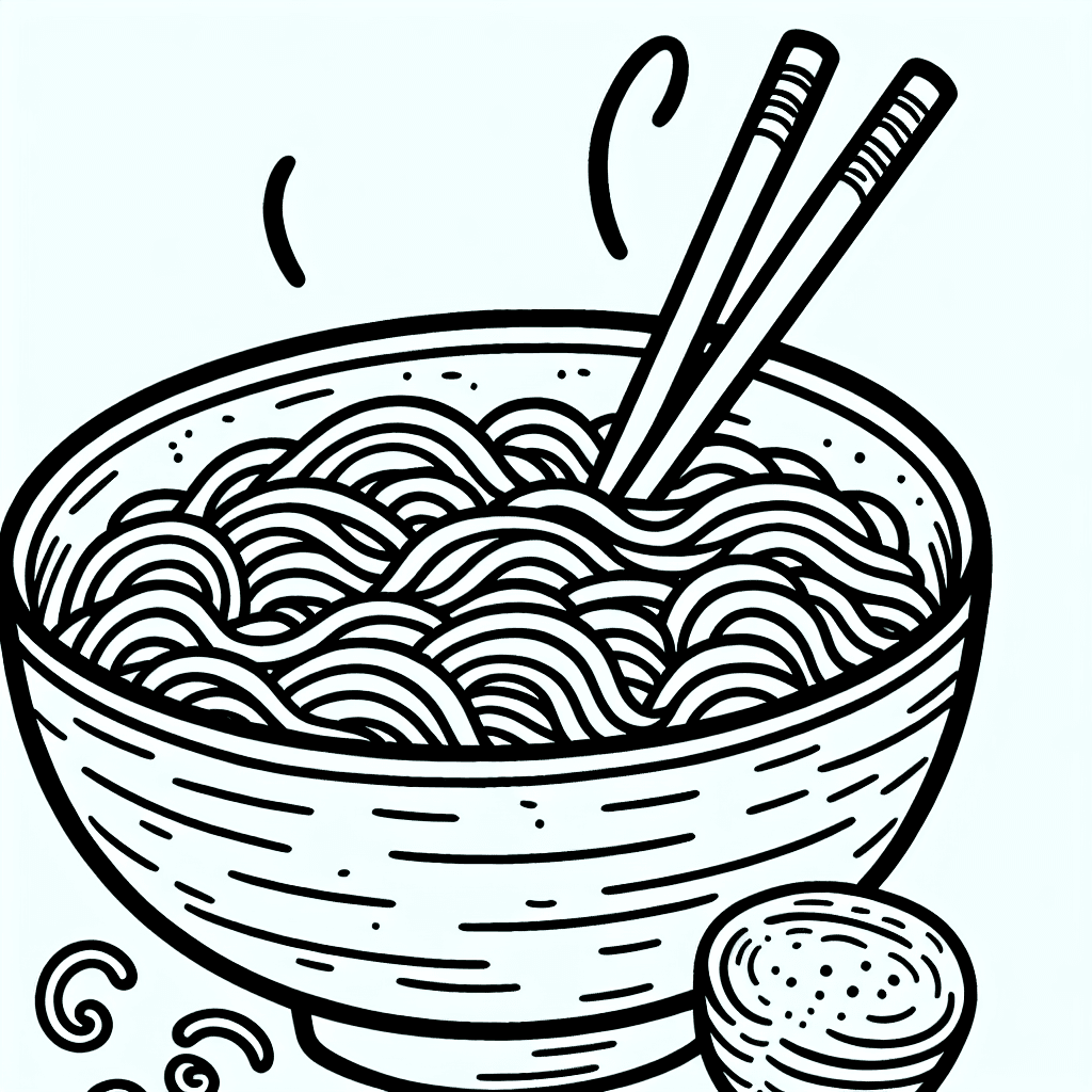 ramen noodles coloring pages