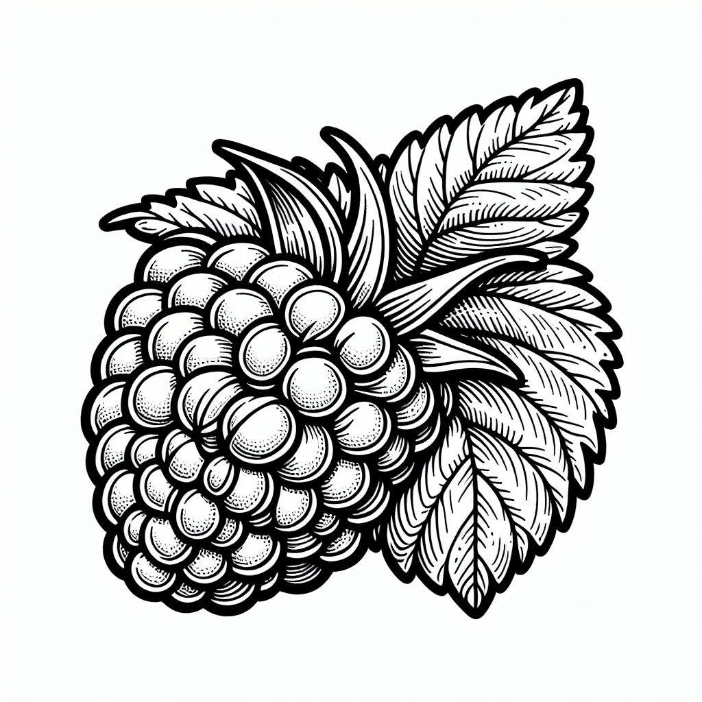 Additional raspberry fresh coloring page 1