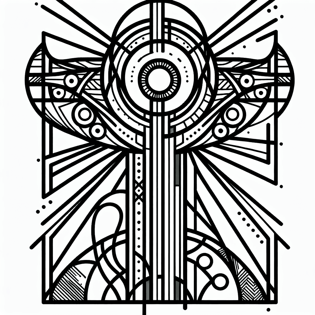 Additional religious symbol coloring page 2