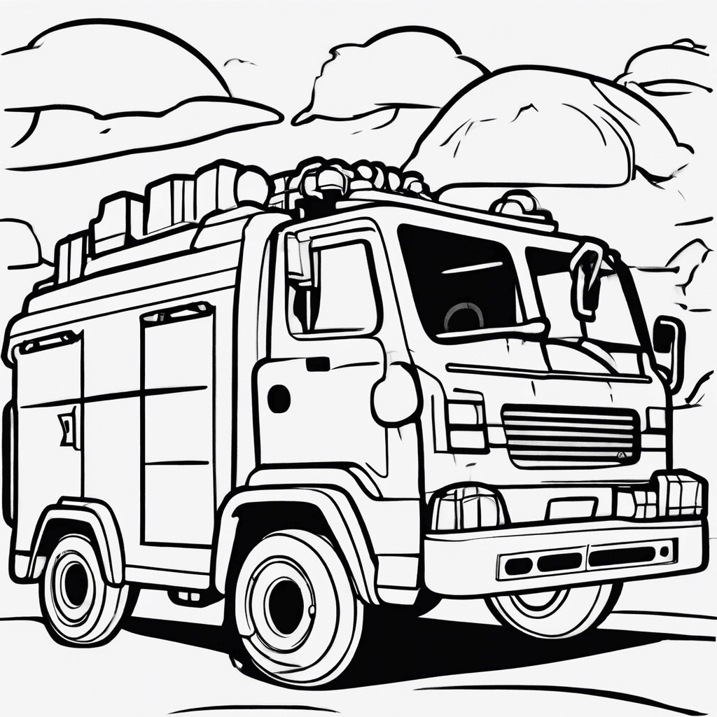 Additional rescue team coloring page 1