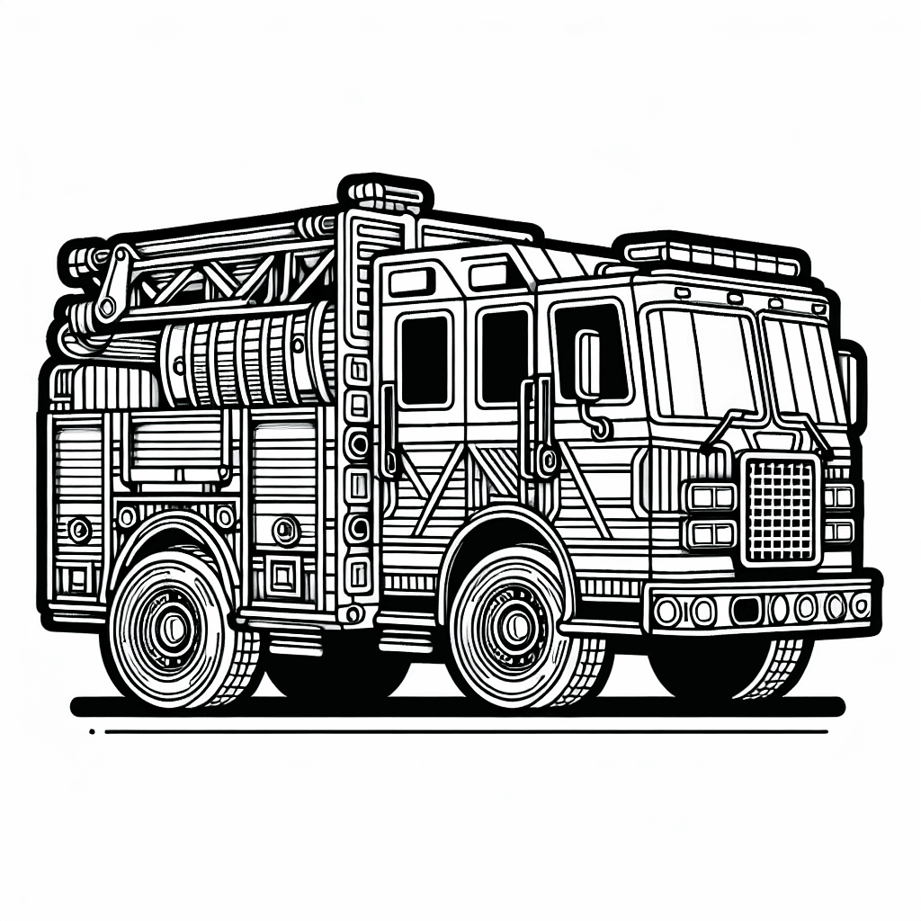 Additional rescue vehicle coloring page 1