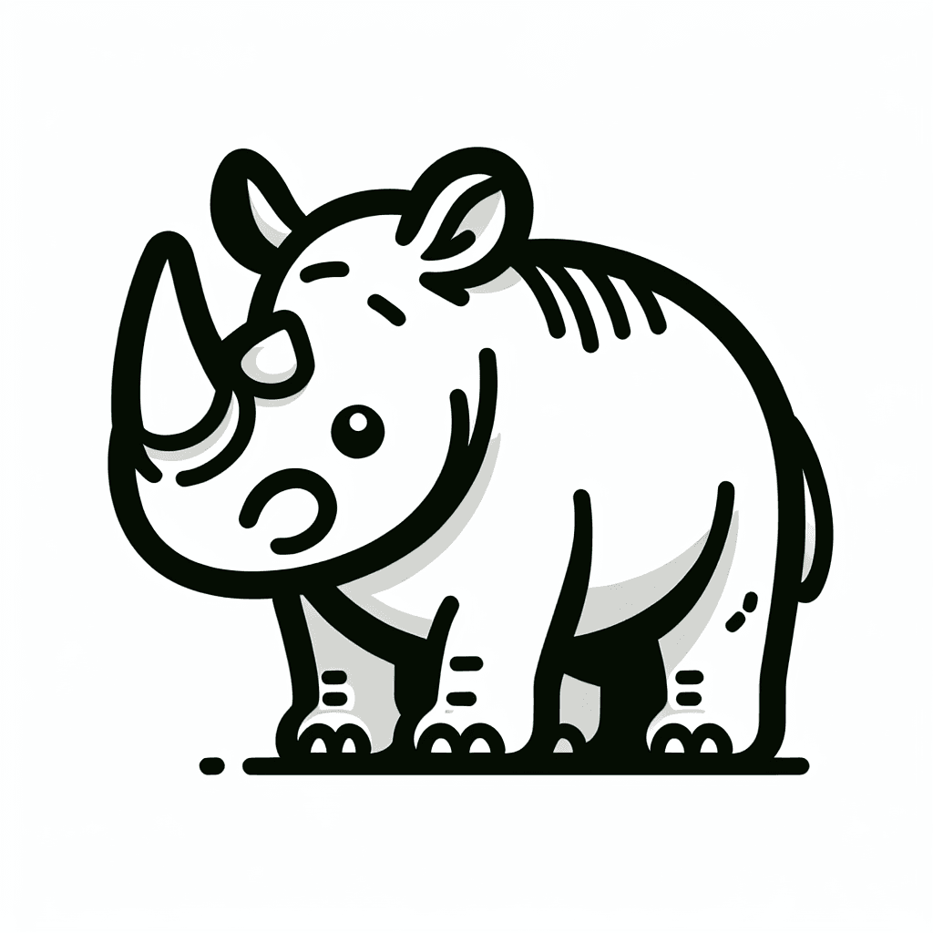 rhinoceros coloring pages