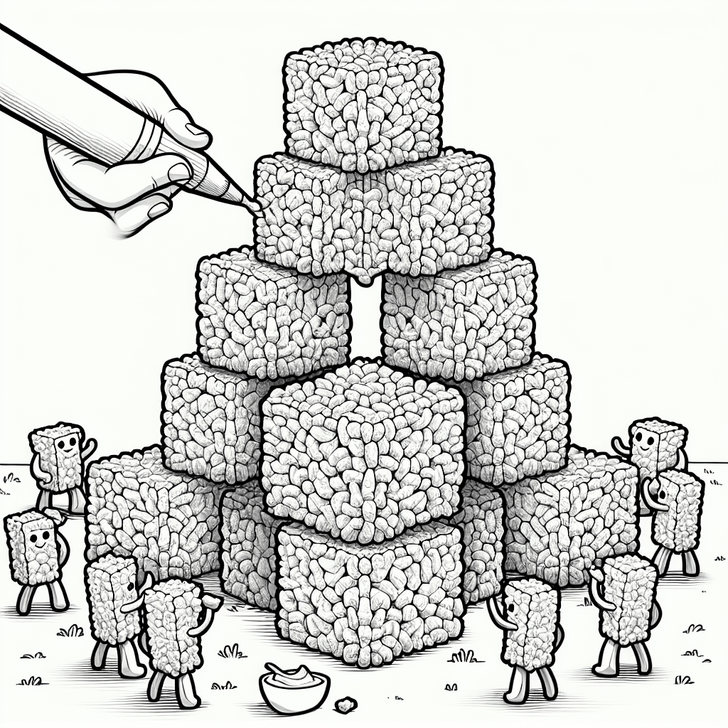 Additional rice crispy coloring page 2