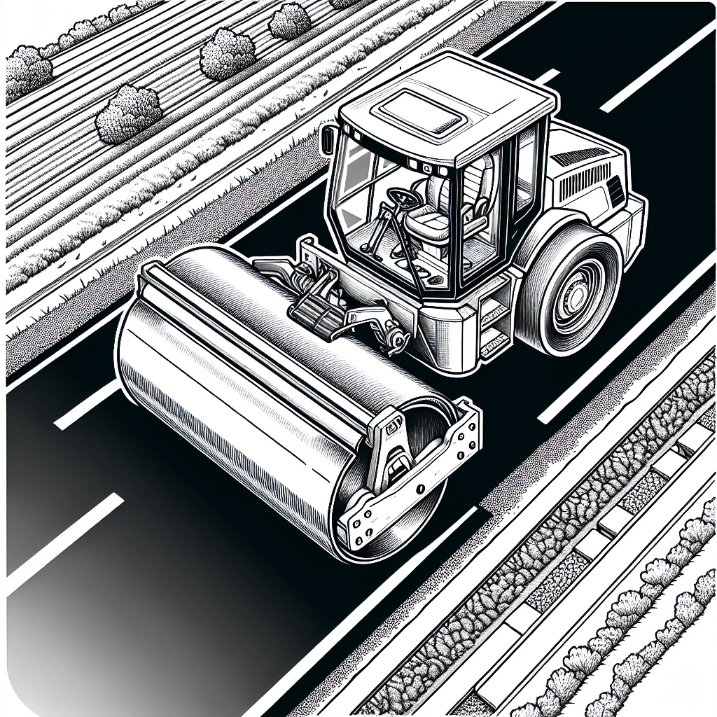 Additional road roller coloring page 2