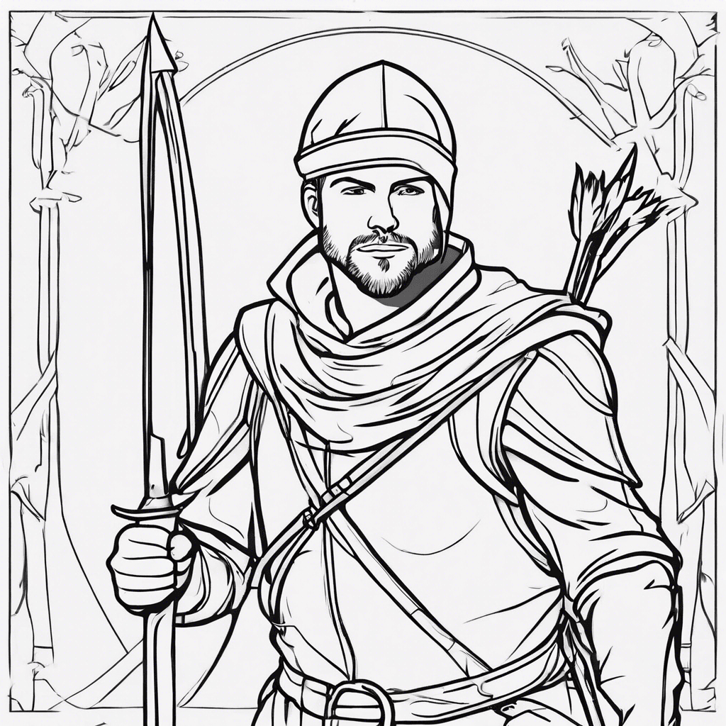 robin hood coloring pages