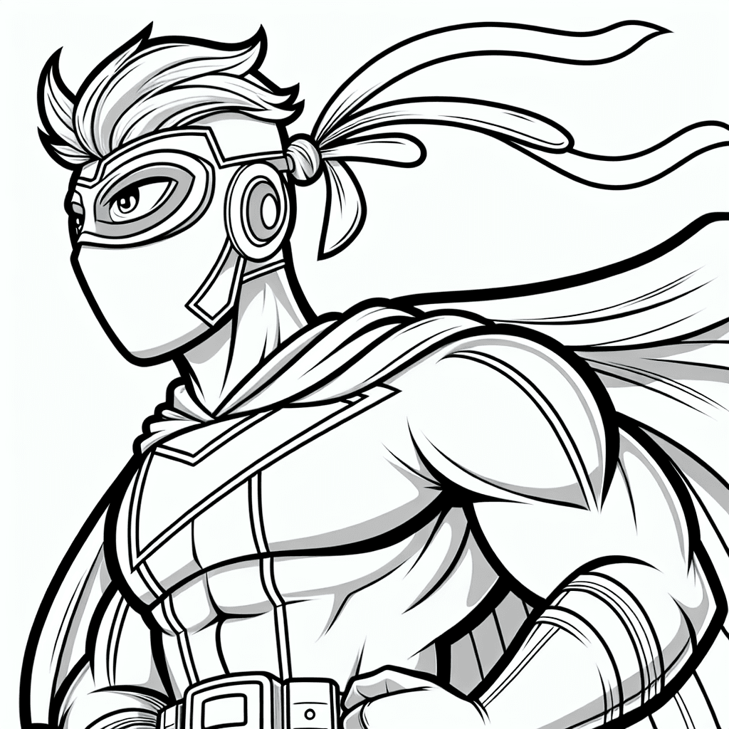 Additional robin sidekick coloring page 1