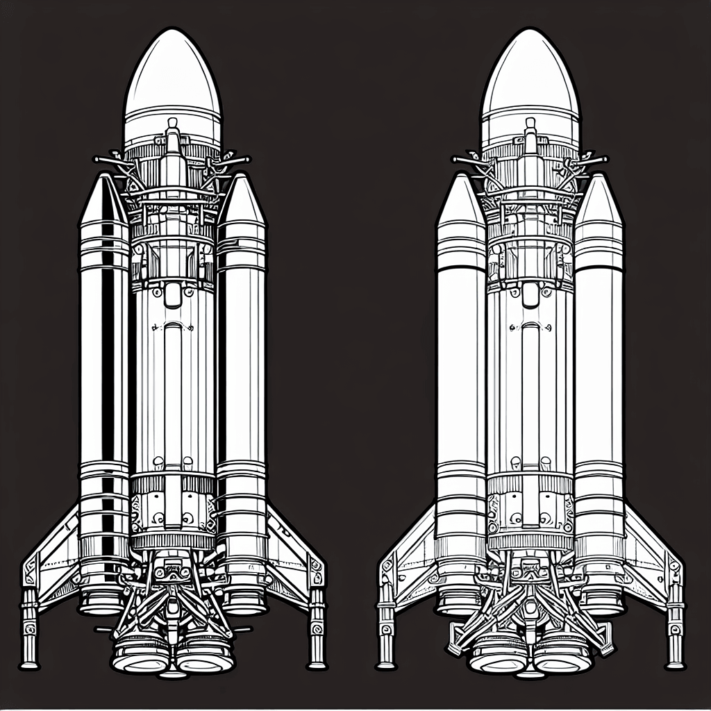 Additional rocket booster coloring page 1