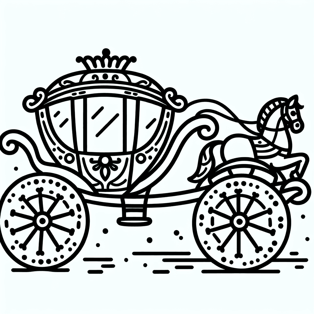 royal carriage coloring pages