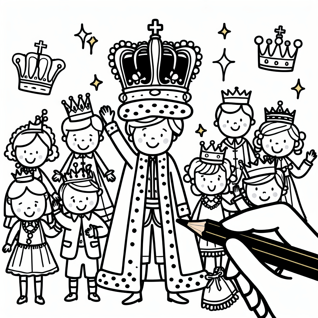 royal celebration coloring pages