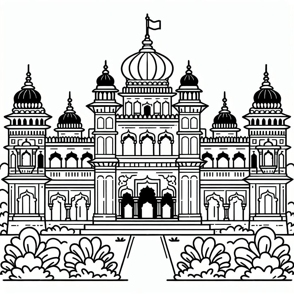 royal palace coloring pages