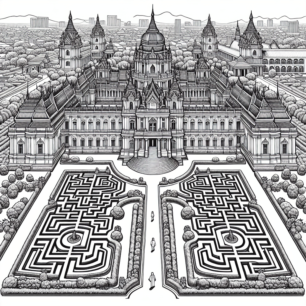 Additional royal palace coloring page 2