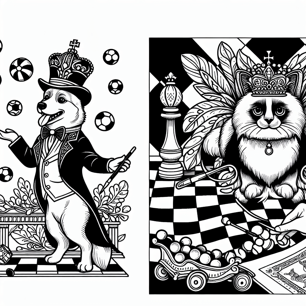 Additional royal pet coloring page 2