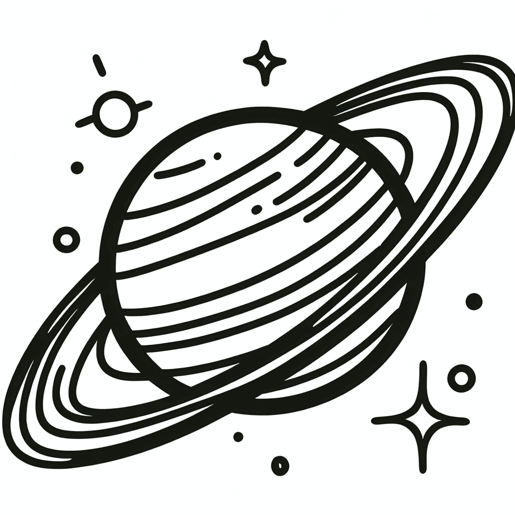 saturn rings coloring pages