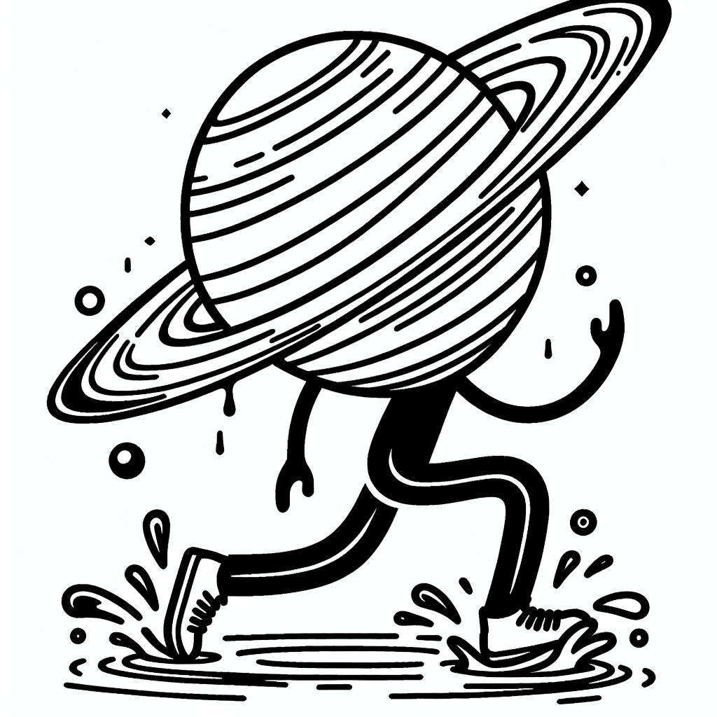 Additional saturn rings coloring page 2