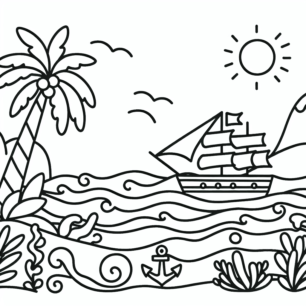 sea coloring pages