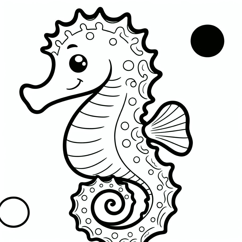 seahorse coloring pages