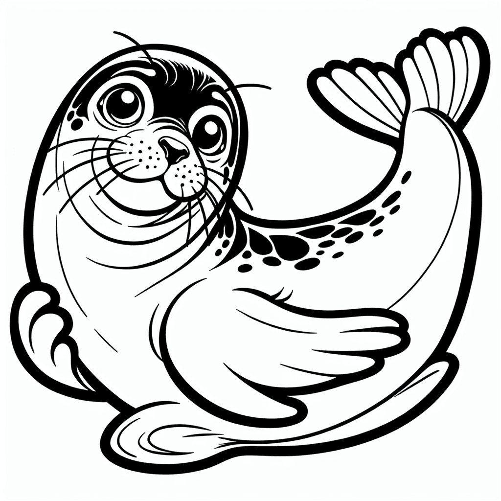 Additional seal coloring page 1