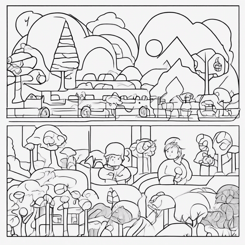 sequence story coloring pages