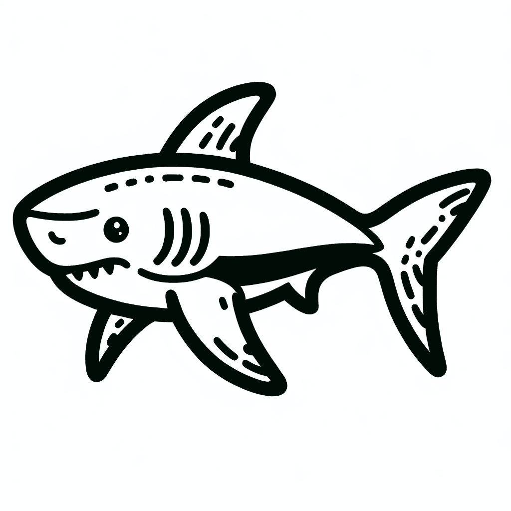 shark coloring pages