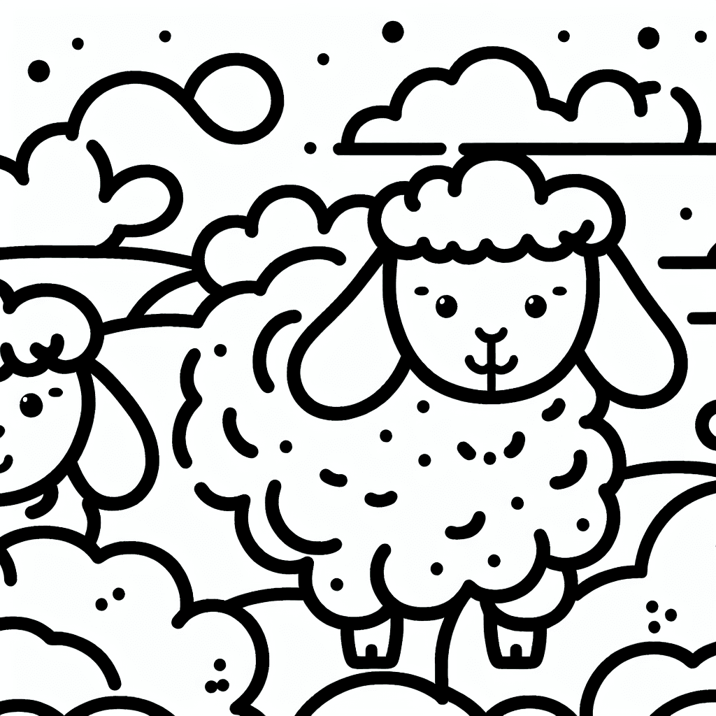 sheep coloring pages