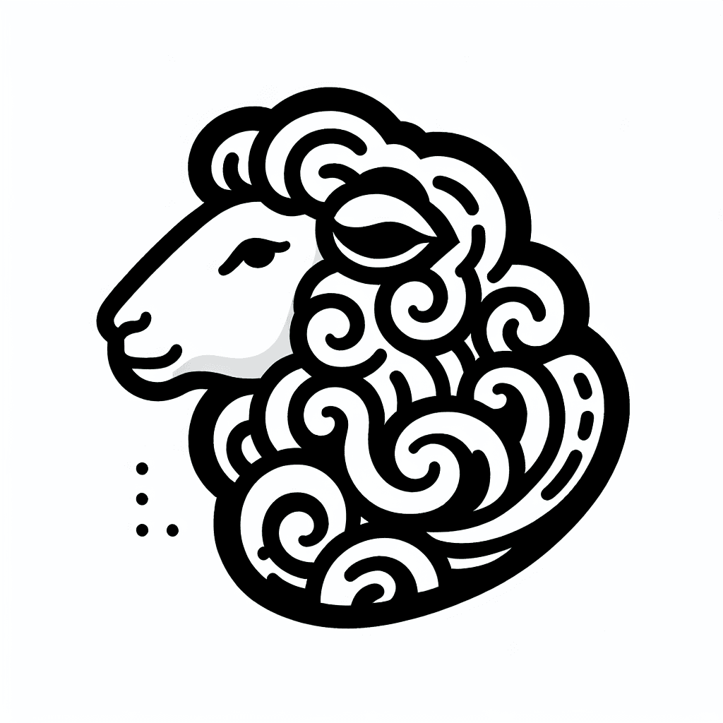 Additional sheep coloring page 1