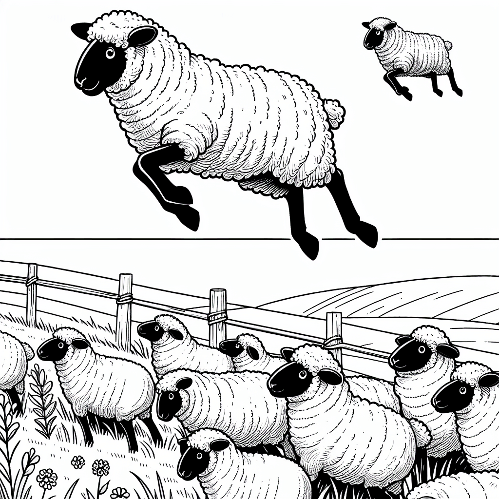 Additional sheep coloring page 2