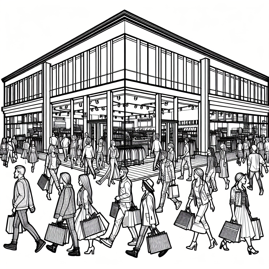 Additional shopping fun coloring page 1