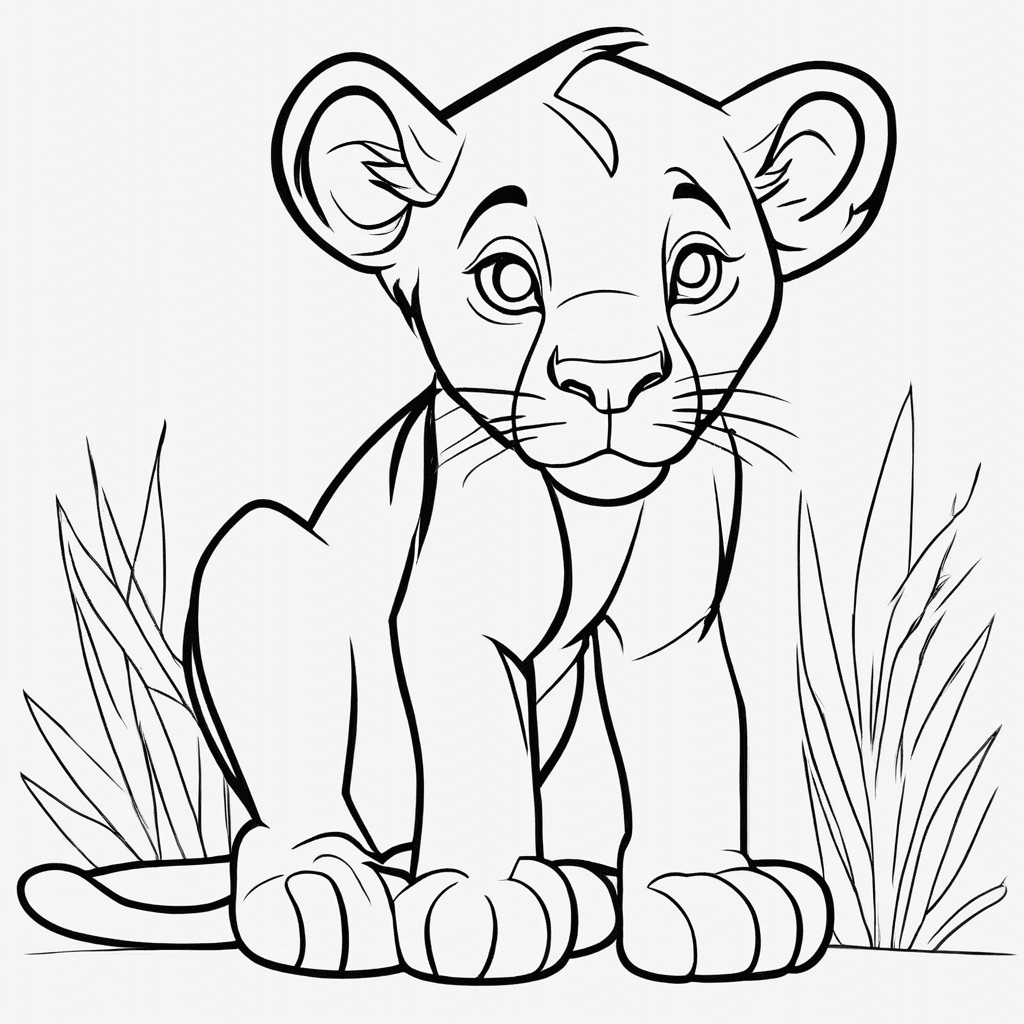 simba coloring pages