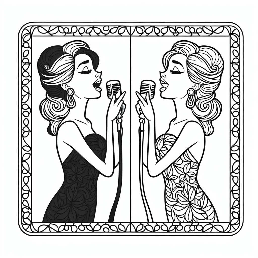 Additional sing coloring page 1