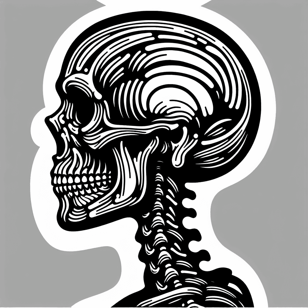 Additional skeleton coloring page 1