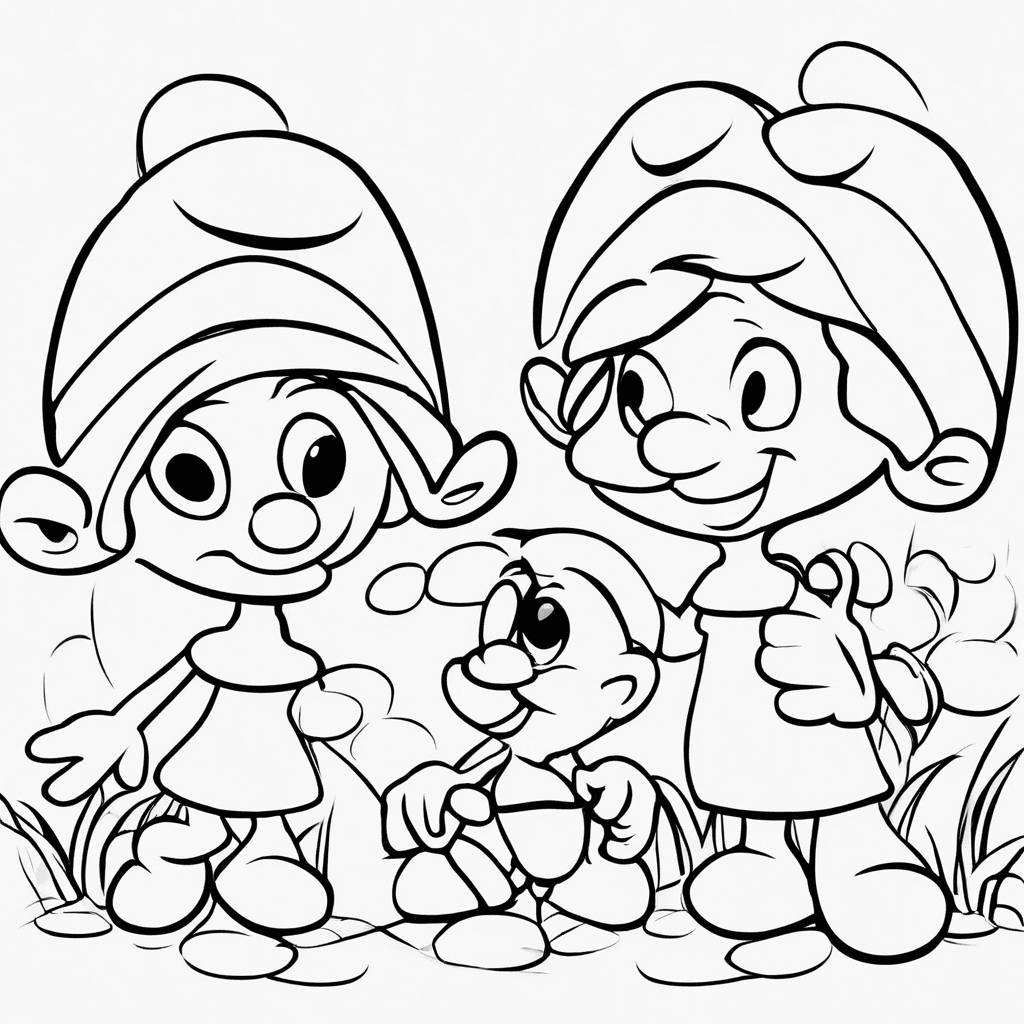 smurfs coloring pages