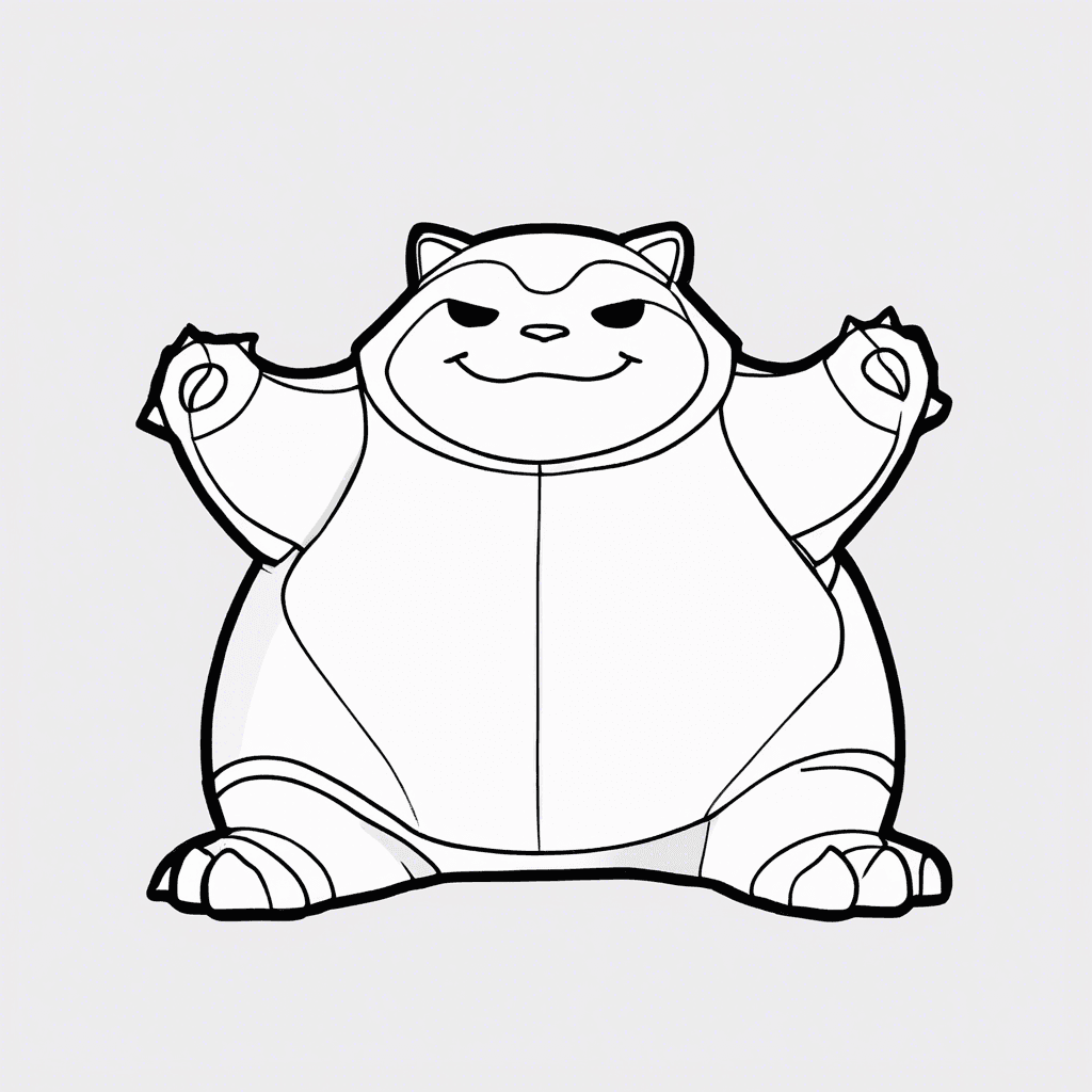 snorlax coloring pages