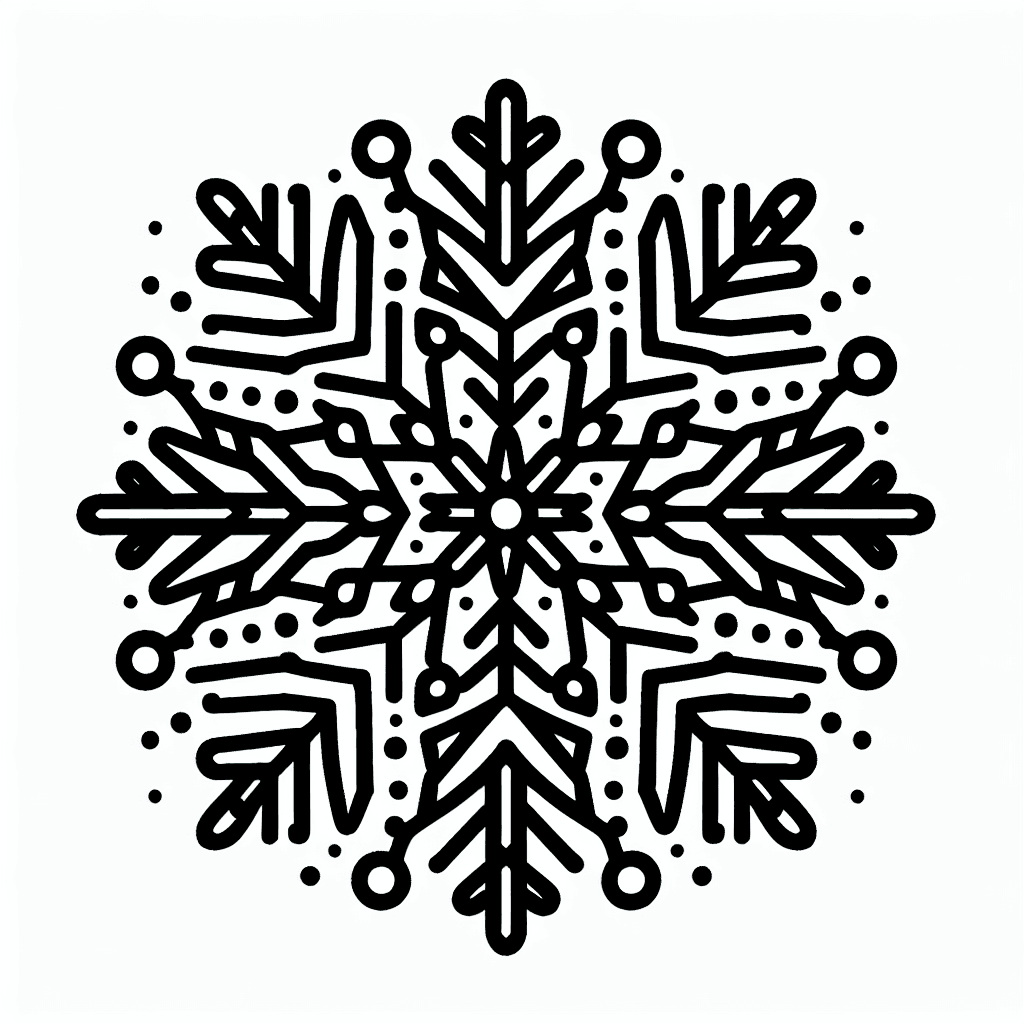 snowflake pattern coloring pages