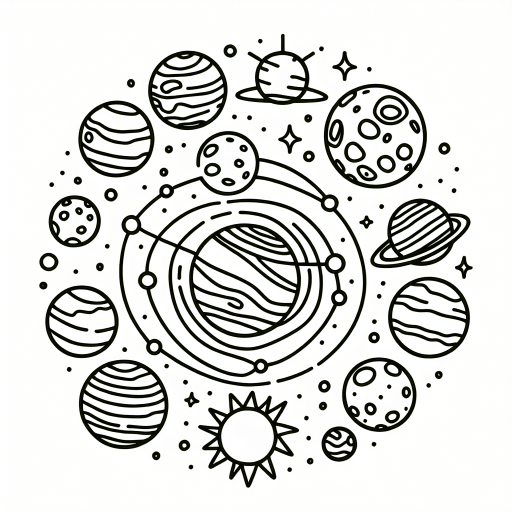 solar system coloring pages