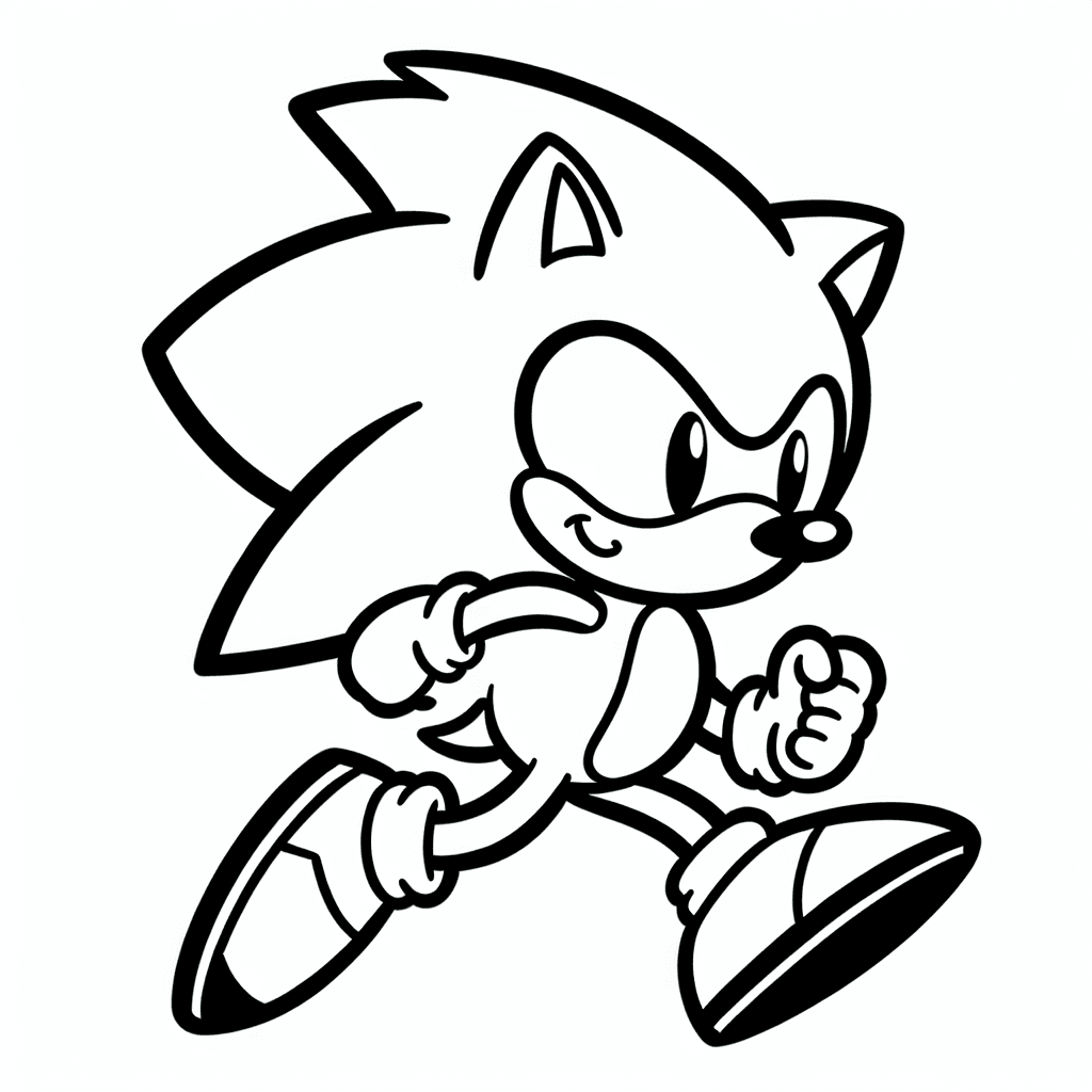 sonic coloring pages