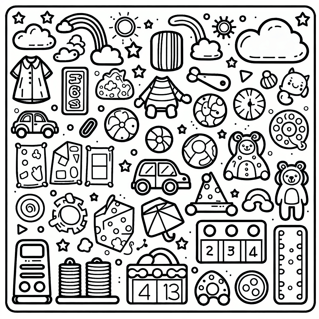 sorting games coloring pages