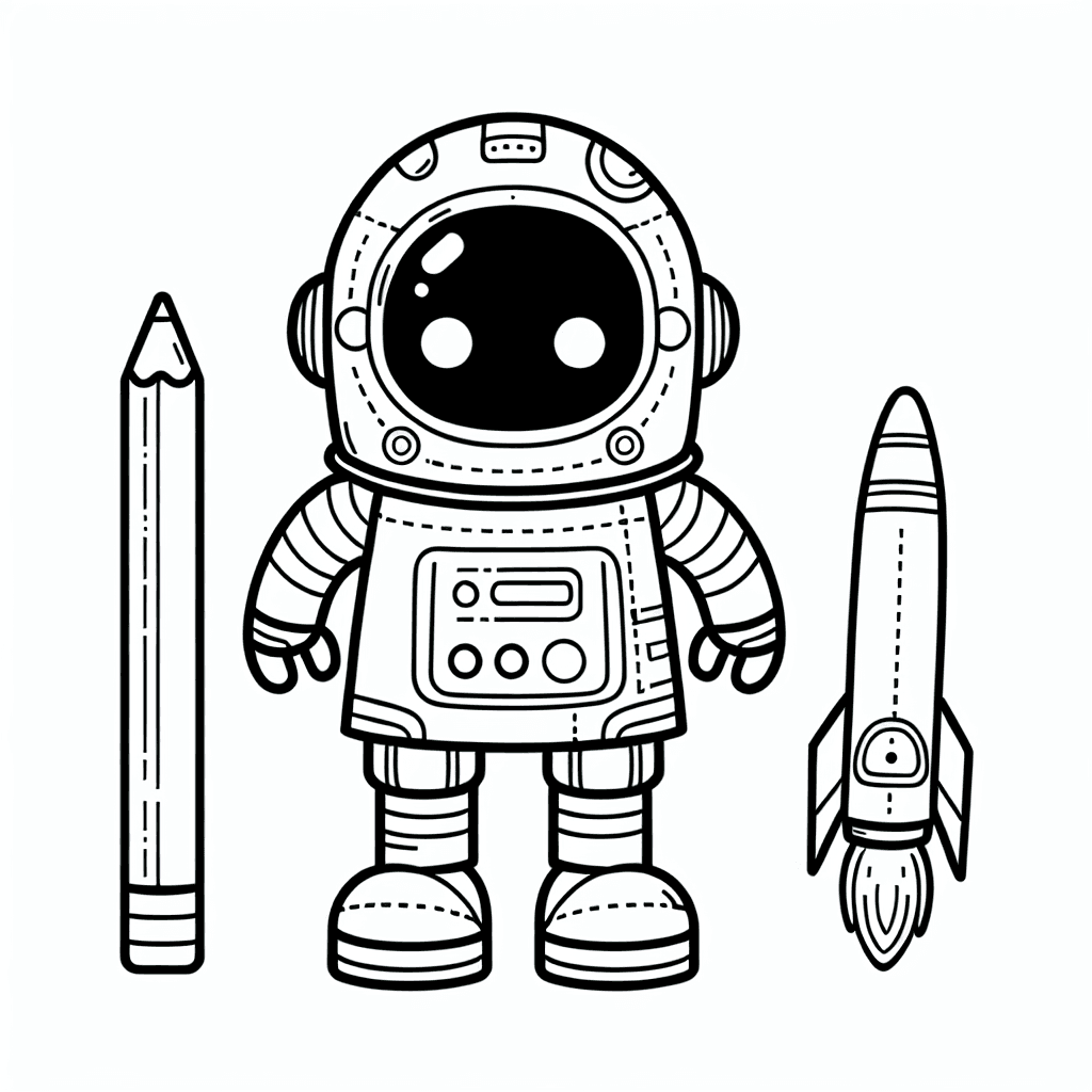 space robot coloring pages