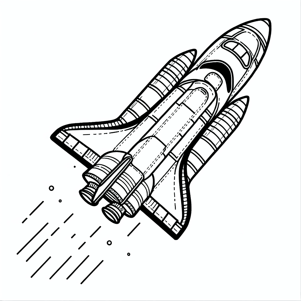 space shuttle coloring pages