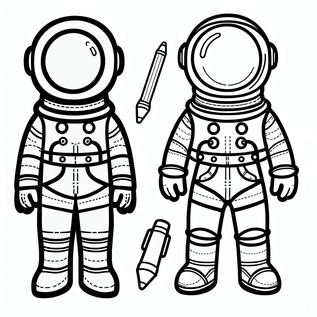 space suit coloring pages