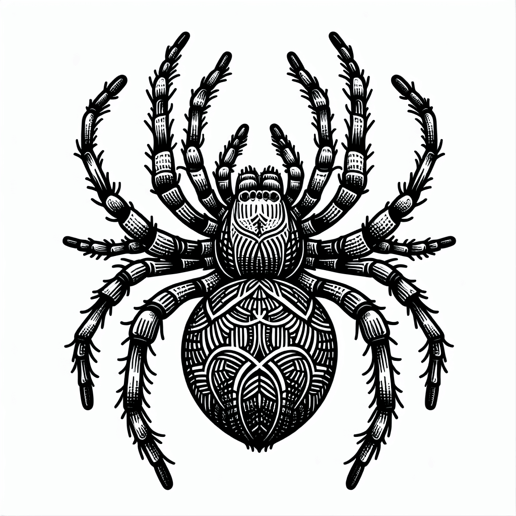 Additional spider coloring page 1