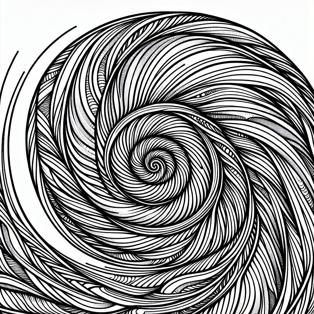 Additional spiral pattern coloring page 2