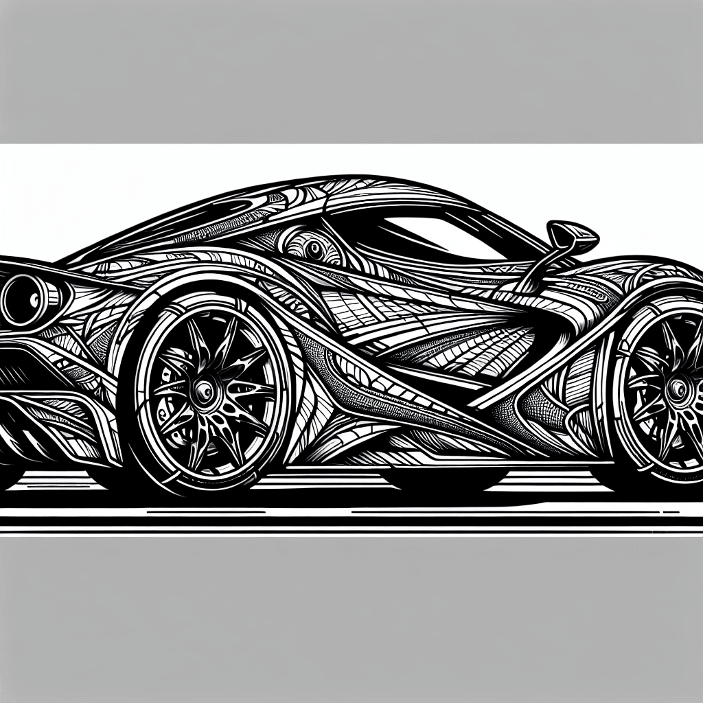 Additional sports car coloring page 1