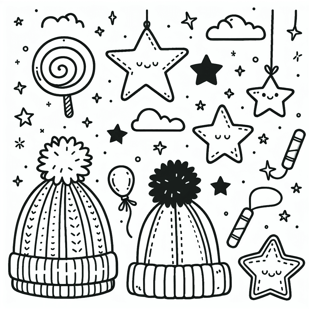 star accessories coloring pages