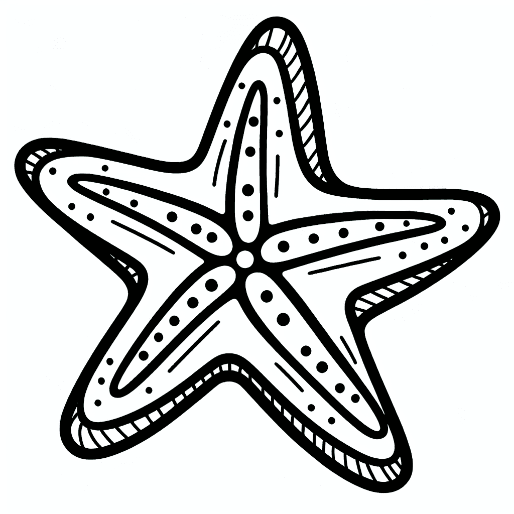 starfish coloring pages