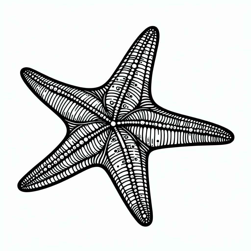 Additional starfish coloring page 1