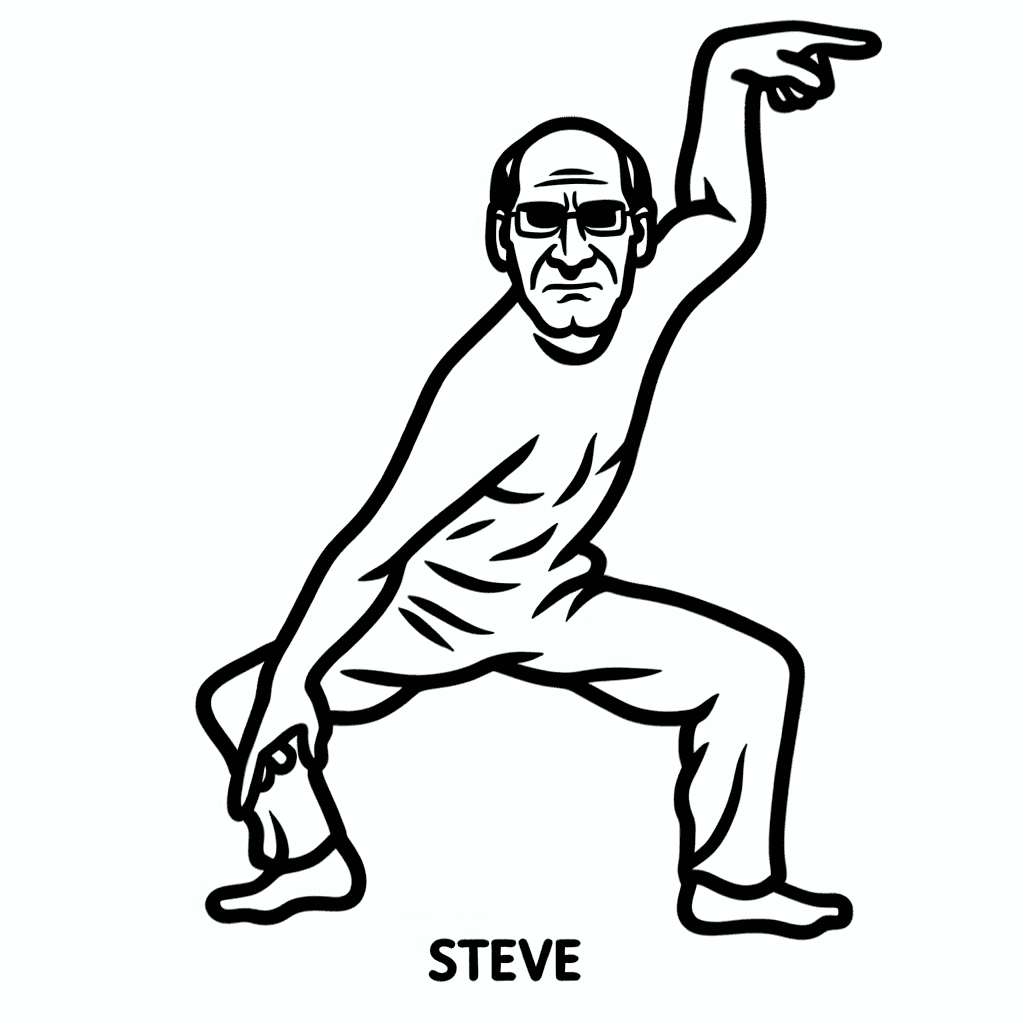 Additional steve coloring page 2